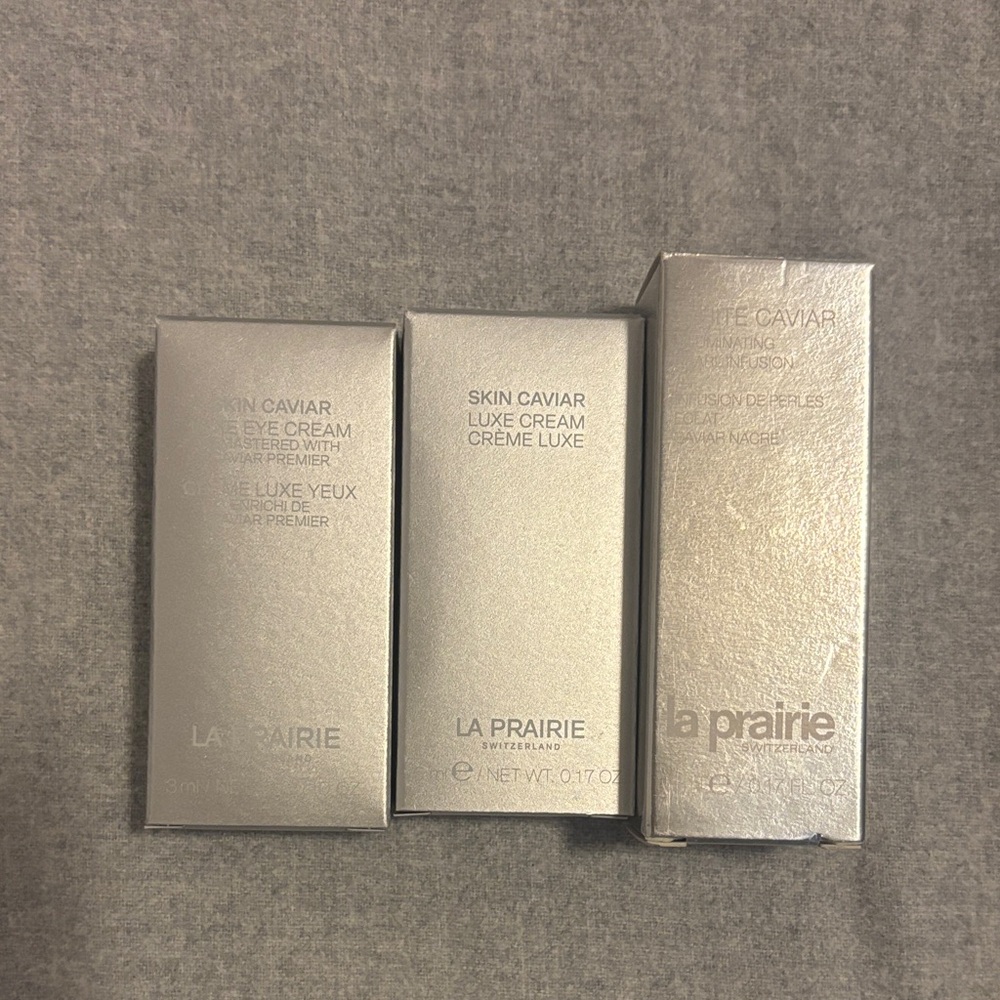 La Prairie White Caviar Skincare set.